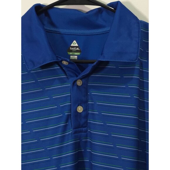 bolle Other - Bolle Mens Blue Performance Golf Polo Shirt Medium